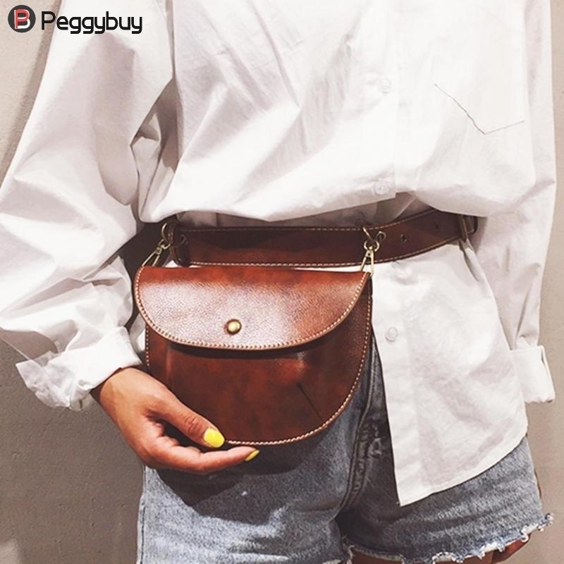 Waist Bags Fashion Leather Belt Bag Women Phone Pouch Fanny Pack PU Female Heuptas Pochete 220829
