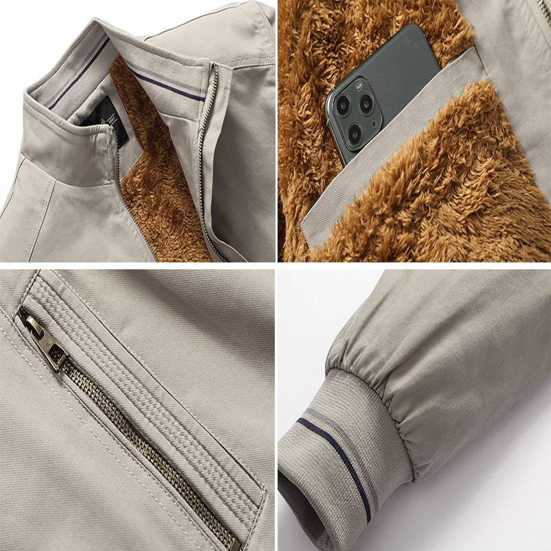 Mens Jackets DIMUSI Fleece Pilot Bomber Jacket Warm Male Fashion Baseball Hip Hop Coats Slim Fit Thermal Clothing 220829