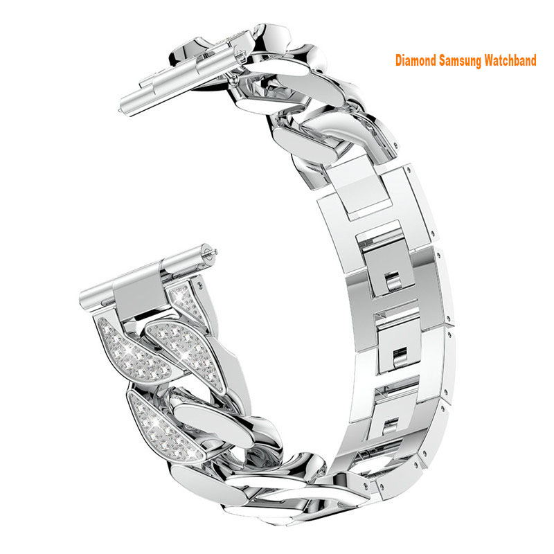 Jewelry Diamond Smart Straps watchband Galaxy Watch 3 Watch 3 41mm 4 Band 44mm 40mm Women Bling Solid Stainless Steel Metal Replacement Strap 22m 20mm watchbands
Jewelry Diamond Smart Straps watchband Galaxy Watch 3 Watch 3 41mm 4 Band 44mm 40mm Women Bling Solid Stainless Steel Metal Replacement Strap 22m 20mm watchbands