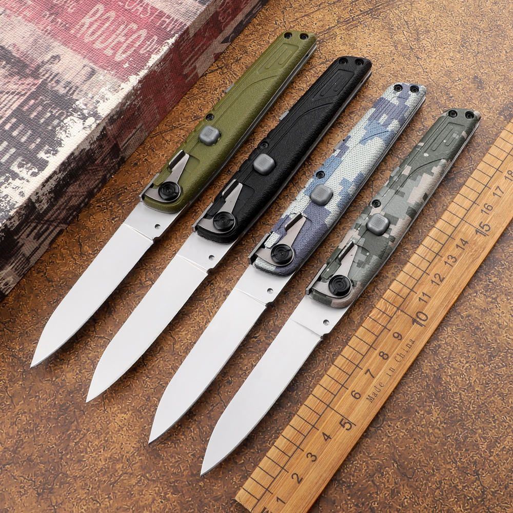 New Italian Mafia 440C Blade Folding Knife Nylon Fiberglass Handle Camping Hunting Defense EDC Tools Kitchen Fruit Automatic Tactics
New Italian Mafia 440C Blade Folding Knife Nylon Fiberglass Handle Camping Hunting Defense EDC Tools Kitchen Fruit Automatic Tactics