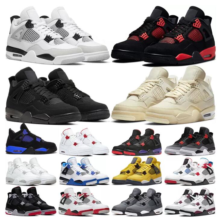 4 Basketball Shoes For Men And Women 4s Military Black Cat Sail Red Thunder White Oreo Cactus Jack Blue University Infrared Cool Grey Mens Sports Sneakers Size 36-46, Please contact us
4 Basketball Shoes For Men And Women 4s Military Black Cat Sail Red Thunder White Oreo Cactus Jack Blue University Infrared Cool Grey Mens Sports Sneakers Size 36-46, Please contact us