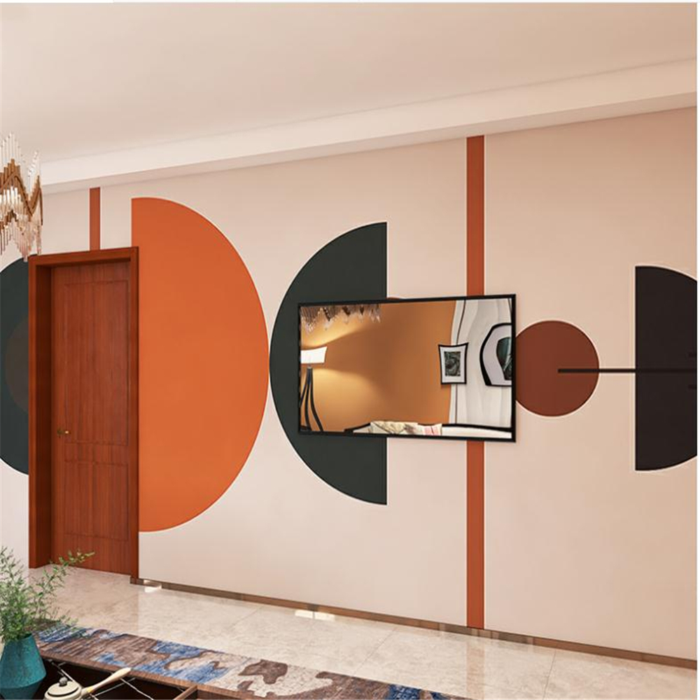 New 3d wallpaper custom mural European style geometric color block wallpaper office sofa background photography wall covering