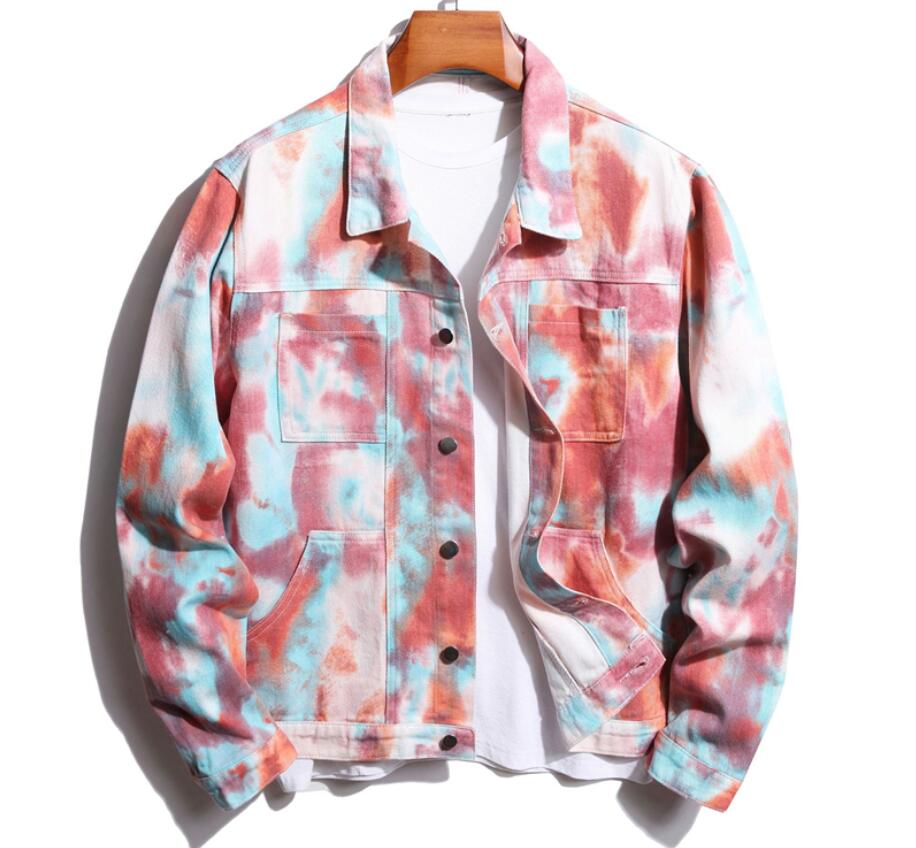 Men Tie Dye Denim Jacket Trendy Y2K Colored Jean Coat Causal Top Outerwear Couple Clothes Bomber Jacket, 02
Men Tie Dye Denim Jacket Trendy Y2K Colored Jean Coat Causal Top Outerwear Couple Clothes Bomber Jacket, 02