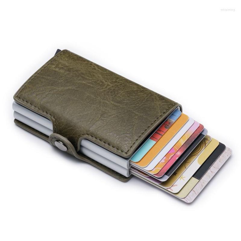 Card Holders Vintage Women Men Business Holder Crazy Horse PU Leather RFID Double Aluminium Box Travel Wallet, Black
Card Holders Vintage Women Men Business Holder Crazy Horse PU Leather RFID Double Aluminium Box Travel Wallet, Black