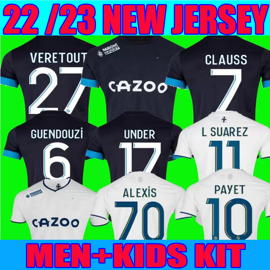 22 23 MILIK PAYET alexis soccer jerseys 2022 2023 MarseilleS maillot de foot under GUENDOUZI GERSON CLAUSS SUAREZ Mbemba Veretout football shirts men kids kit 3XL 4XL, 22/23 home
22 23 MILIK PAYET alexis soccer jerseys 2022 2023 MarseilleS maillot de foot under GUENDOUZI GERSON CLAUSS SUAREZ Mbemba Veretout football shirts men kids kit 3XL 4XL, 22/23 home