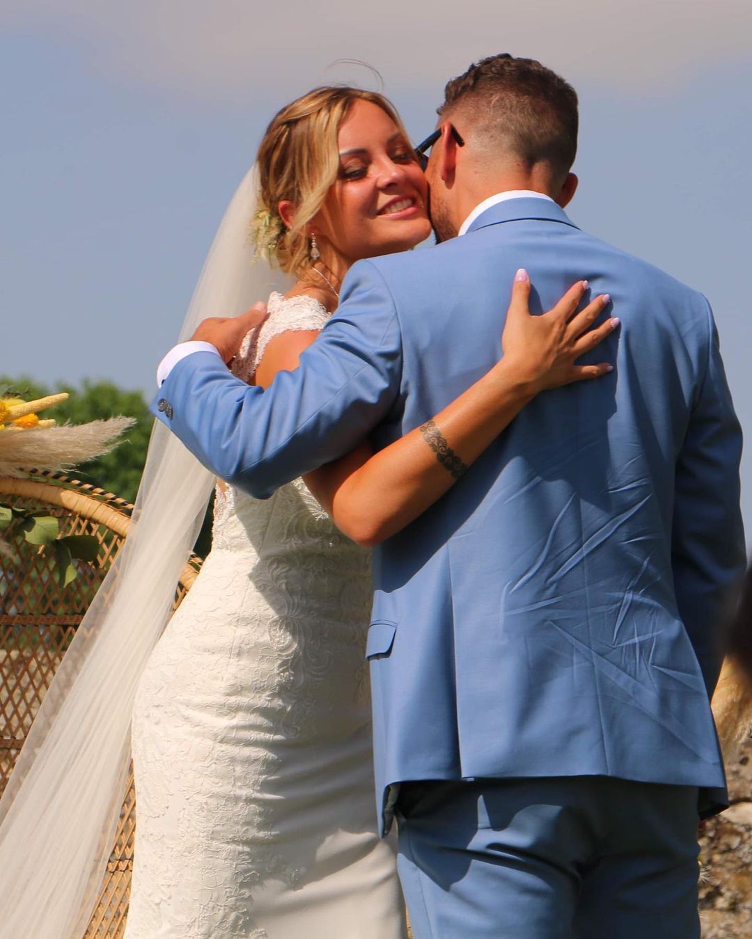 Blue Groom Men Wedding Tuxedos 2 Pieces Notched Lapel Outfits Costume Homme Mariage Party Prom Blazer Wear