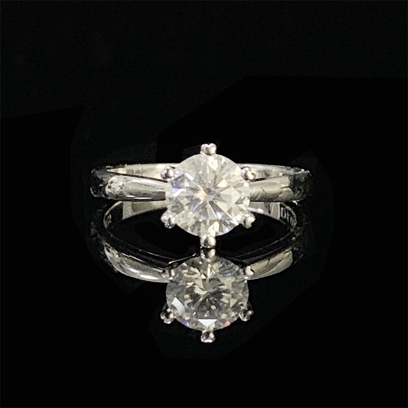 Wedding Rings 925 sterling Silver 1ct 2ct 3ct Round Cut Engagement Anniversary For Women 220829