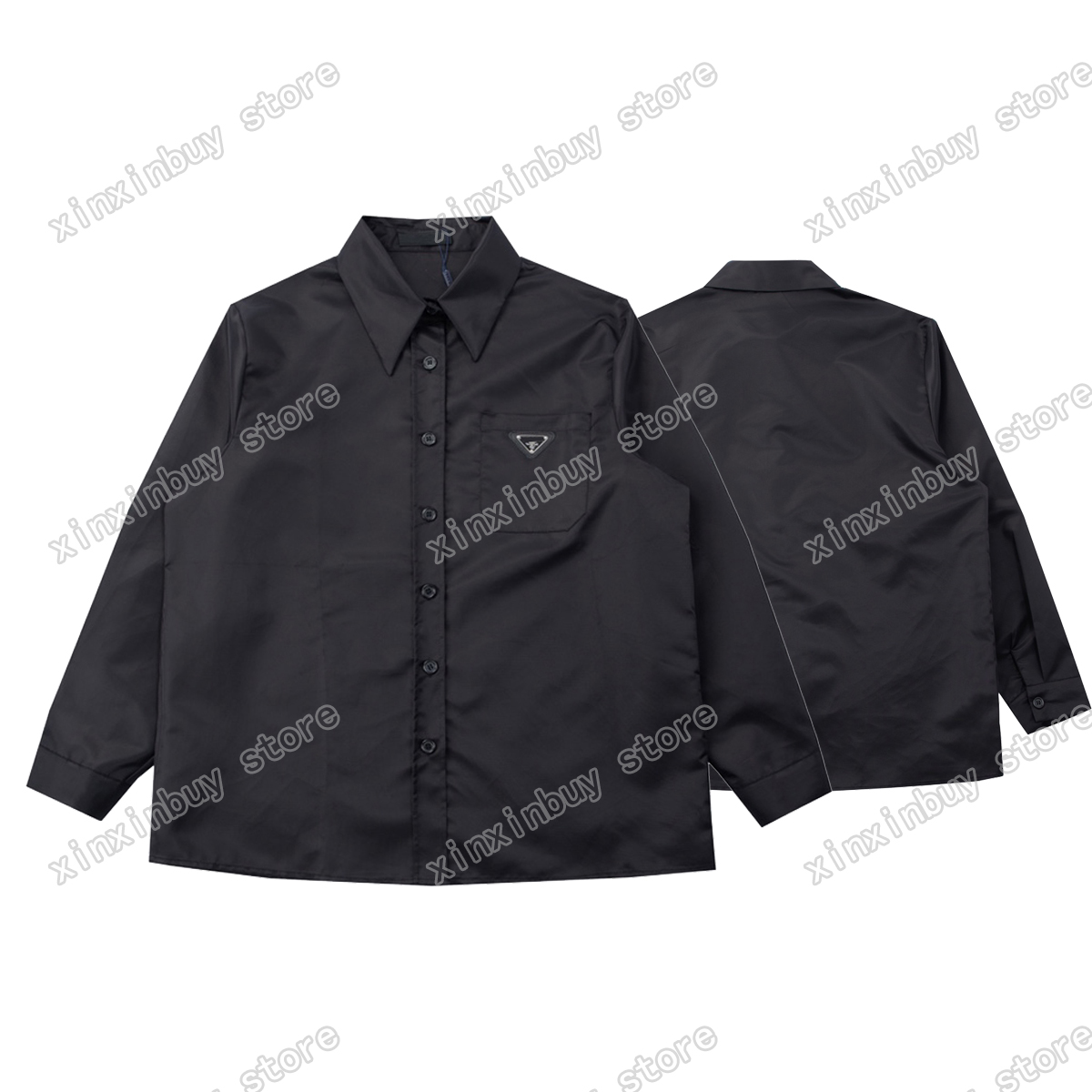 xinxinbuy Men Women Designers tee Metal triangle label long sleeve Nylon Streetwear green black red S-XL
xinxinbuy Men Women Designers tee Metal triangle label long sleeve Nylon Streetwear green black red S-XL