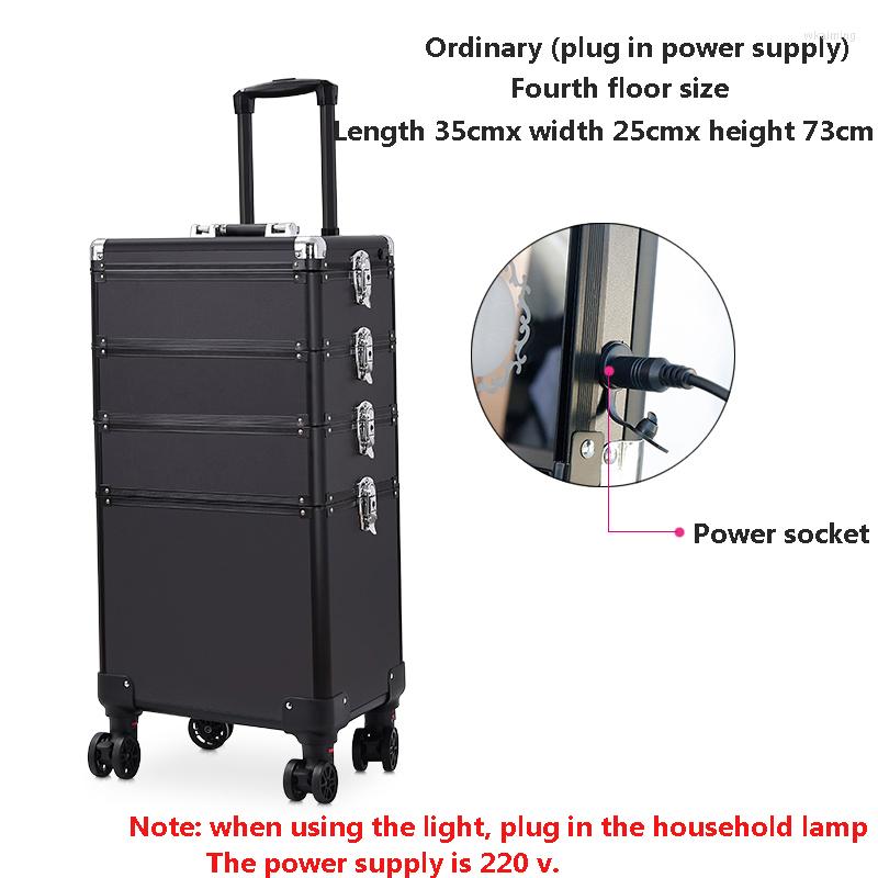 Suitcases Luxury Beauty Makeup Barber Suitcase On Wheels Black Aluminum Case Lights And Mirror Hairdresser Trolley Cosmetics Tool Box
Suitcases Luxury Beauty Makeup Barber Suitcase On Wheels Black Aluminum Case Lights And Mirror Hairdresser Trolley Cosmetics Tool Box