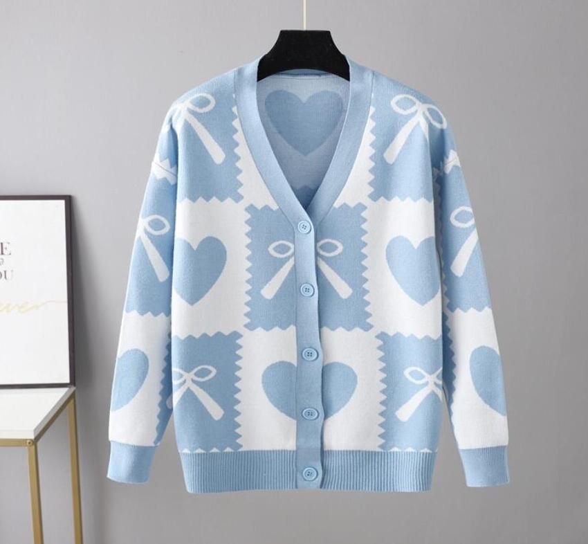 Women's Sweaters Designer Pink Knit Cardigans Intarsia Sweater V Neck Loose Elegaht Pull Femme Casual Coat, White
Women's Sweaters Designer Pink Knit Cardigans Intarsia Sweater V Neck Loose Elegaht Pull Femme Casual Coat, White
