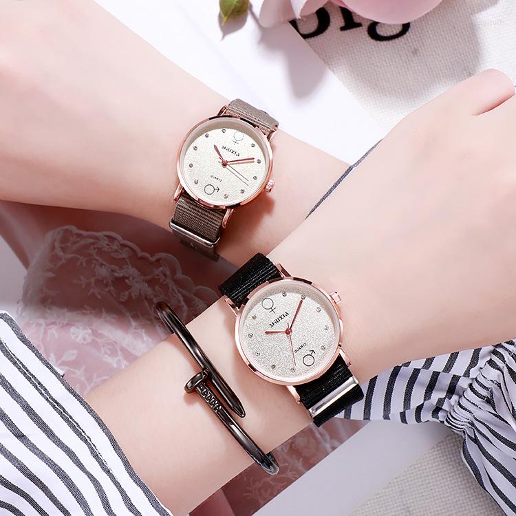 Wristwatches Fashion Round Quartz Frosted Rhinestone Dial Casual Watches Fabric Strap Fashionable Clock For Waterproof Wristwatch Women, White
Wristwatches Fashion Round Quartz Frosted Rhinestone Dial Casual Watches Fabric Strap Fashionable Clock For Waterproof Wristwatch Women, White
