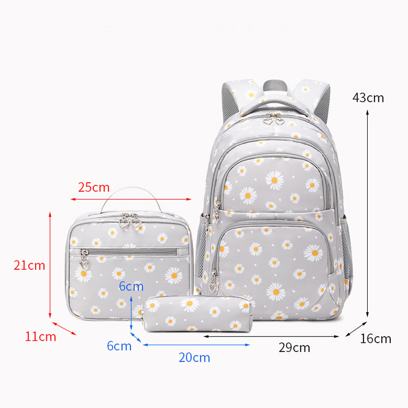School Bags ZHIERNA 3 Pcs Set Backpacks Bag for bags Waterproof Lunchbox With Pencil Case 220829