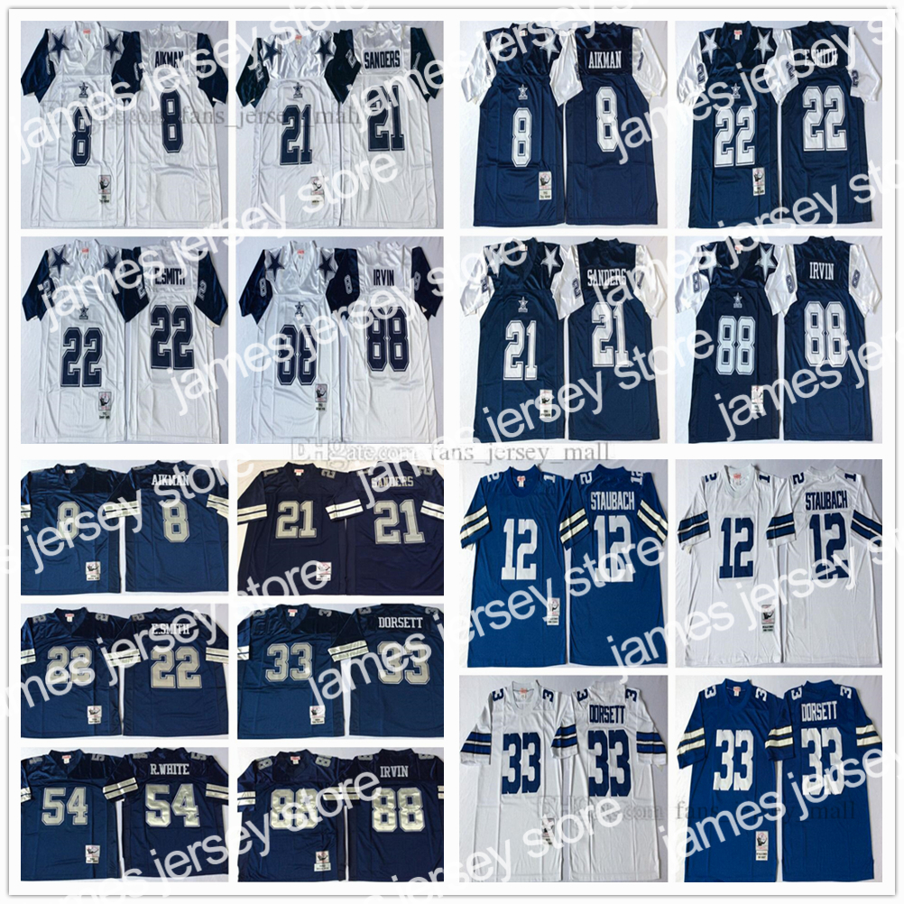 Football Jerseys NCAA Vintage Football 21 Deion Sanders Jersey 22 Emmitt Smith 8 Troy Aikman 88 Michael Irvin 33 Tony Dorsett Mitchell and Ness, Same as picture
Football Jerseys NCAA Vintage Football 21 Deion Sanders Jersey 22 Emmitt Smith 8 Troy Aikman 88 Michael Irvin 33 Tony Dorsett Mitchell and Ness, Same as picture