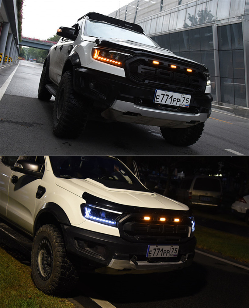 LED Headlight for Ford Ranger 20 16-20 20 High Beam Full LED Lens Headlights DRL Turn Signal Driving Headlamp