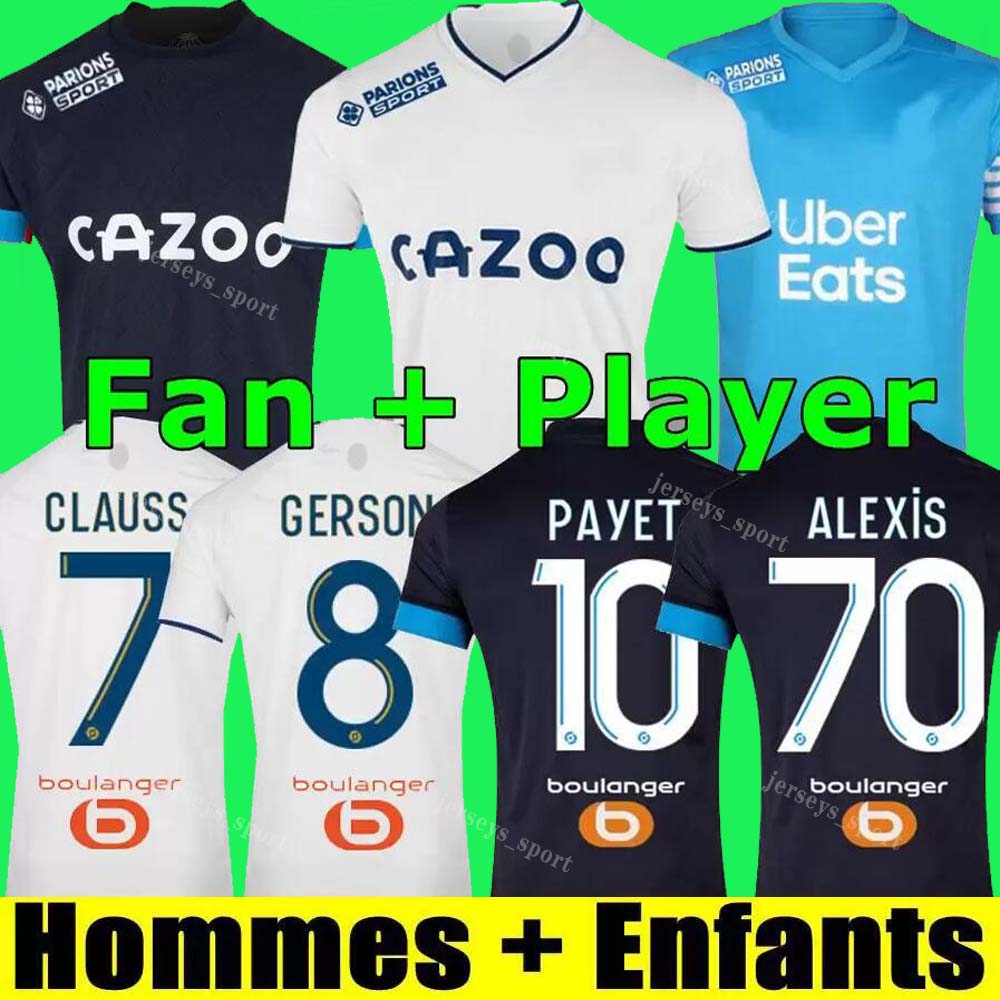 22 23 soccer jerseys 2022 2023 MarseilleS MILIK maillot foot CUISANCE GUENDOUZI ALEXIS GERSON PAYET CLAUSS football shirts men kids kit VERETOUT Under, Women 21-22 away
22 23 soccer jerseys 2022 2023 MarseilleS MILIK maillot foot CUISANCE GUENDOUZI ALEXIS GERSON PAYET CLAUSS football shirts men kids kit VERETOUT Under, Women 21-22 away