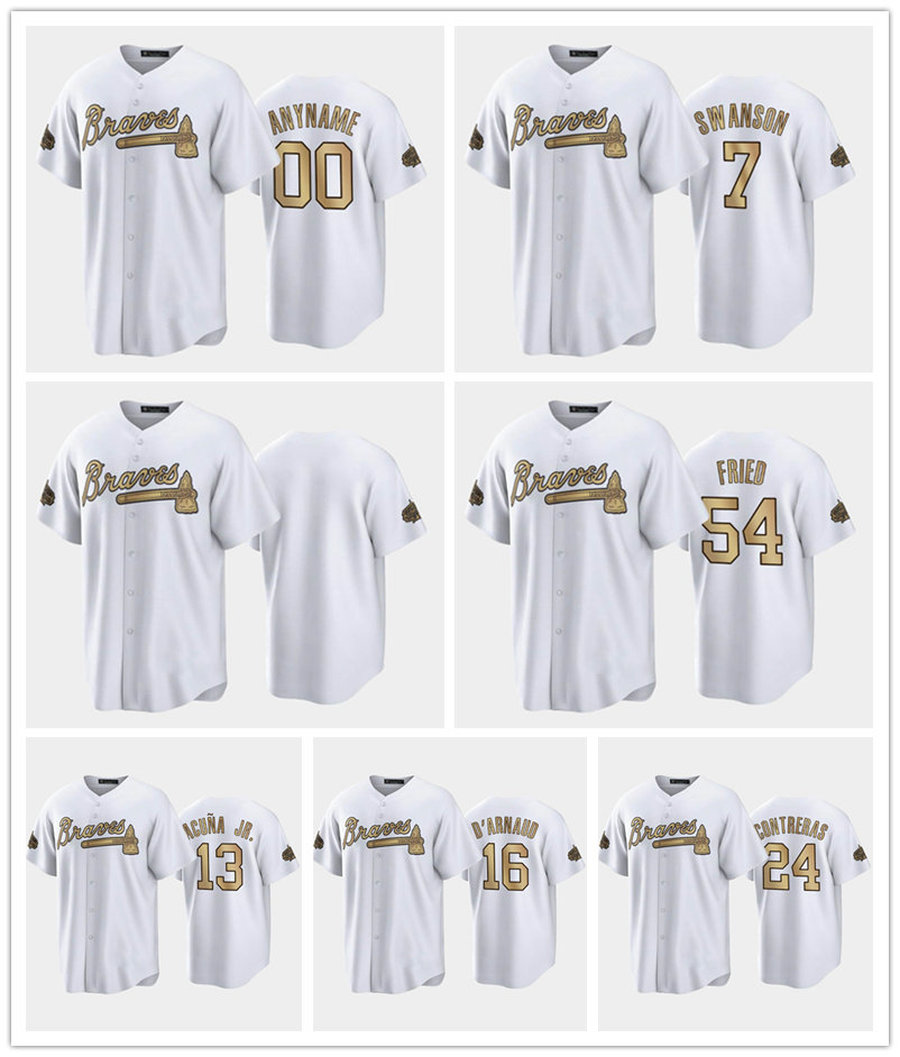 Baseball Jersey 2022 All-Star NL Atlanta''Braves''MEN White William Contreras Dansby Swanson Ronald Acuna Jr Max Fried Travis d'Arnaud
Baseball Jersey 2022 All-Star NL Atlanta''Braves''MEN White William Contreras Dansby Swanson Ronald Acuna Jr Max Fried Travis d'Arnaud
