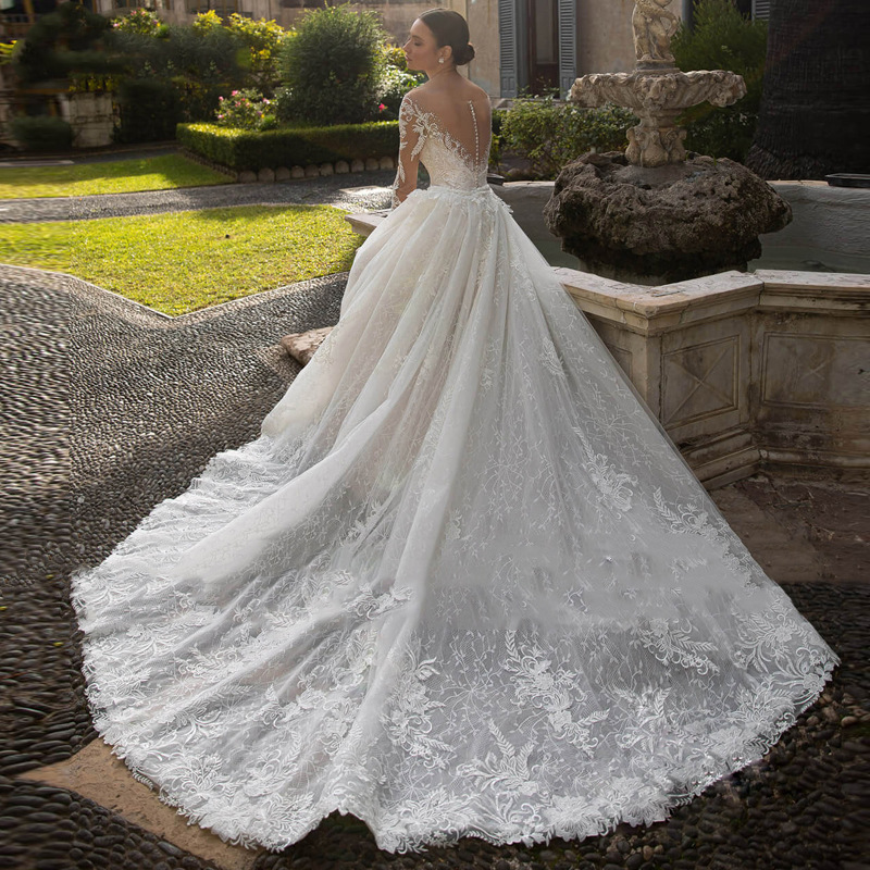 Mermaid Wedding Dress With Detachable Skirt Arabic Trumpet Bridal Gowns Bohemian Robe De 403