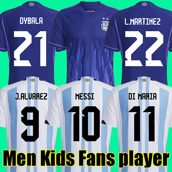 2022 Argentina soccer Jerseys 22 23 J.ALVAREZ DYBALA DI MARIA KUN MARTINEZ MARADONA football shirt Men kids kits fans player version, Away kids
2022 Argentina soccer Jerseys 22 23 J.ALVAREZ DYBALA DI MARIA KUN MARTINEZ MARADONA football shirt Men kids kits fans player version, Away kids