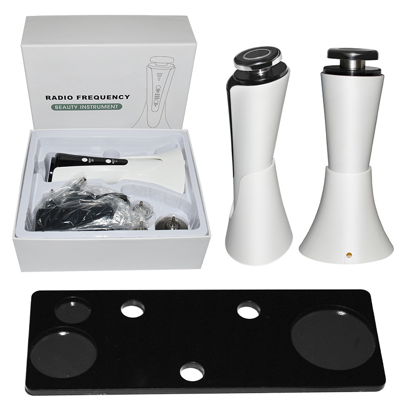 Portable 3 in 1 RF Skin Tightening Machine Radio Frequency Eye Neck Wrinkle Removal Mini RF Equipment Home Use Face Lifting Anti Aging Facial Massage 