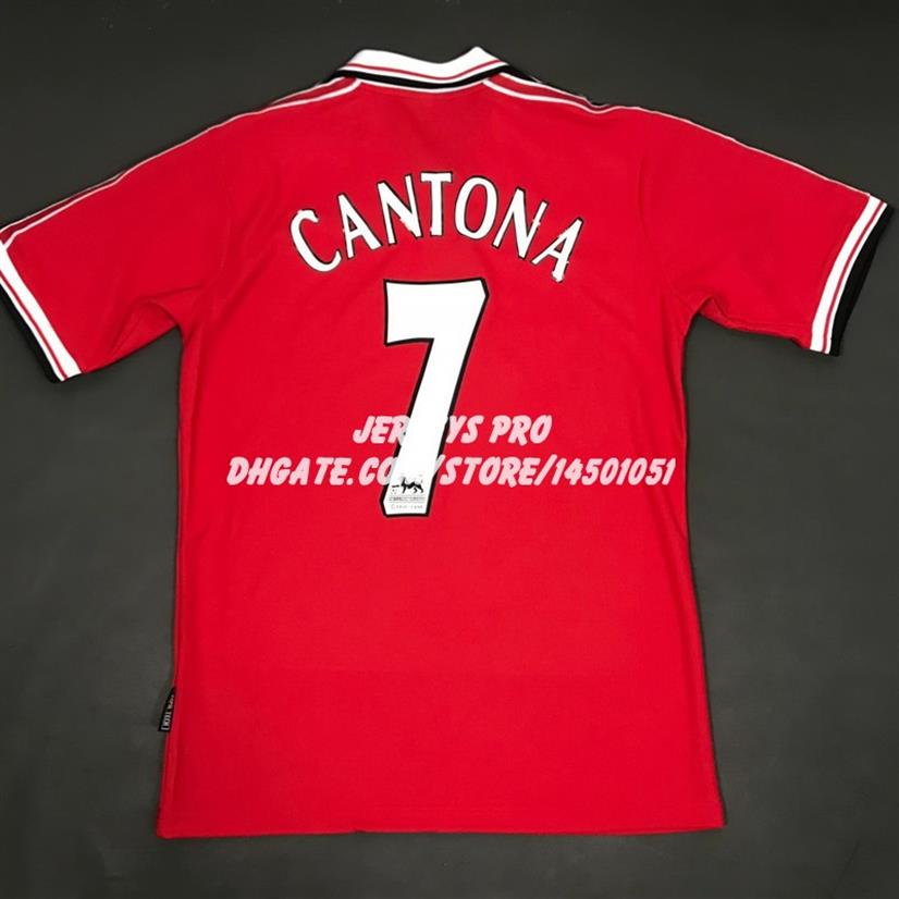 Retro Soccer Top Tee Old Trafford Camiseta Eric Cantona 1998 1999 98 99 Home Red football shirts Maillot de foot Maglia Di Calcio275v
Retro Soccer Top Tee Old Trafford Camiseta Eric Cantona 1998 1999 98 99 Home Red football shirts Maillot de foot Maglia Di Calcio275v