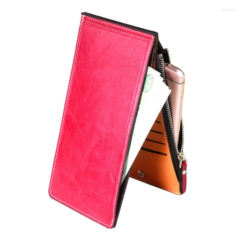 Wallets Women Long Oil Wax Leather Female Zipper Hasp Solid Color Thin Coin Purses Ladies Letter Multi-card Slot Card Package, Red
Wallets Women Long Oil Wax Leather Female Zipper Hasp Solid Color Thin Coin Purses Ladies Letter Multi-card Slot Card Package, Red
