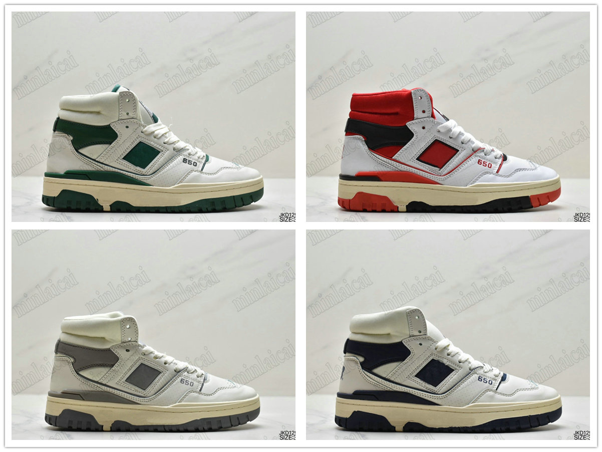2022 New Designers 650R High Top Sports Shoes Unisex 650 Basketball Sneakers Aime Leon Dore White Green Navy Grey Red BB650 Trainers
2022 New Designers 650R High Top Sports Shoes Unisex 650 Basketball Sneakers Aime Leon Dore White Green Navy Grey Red BB650 Trainers