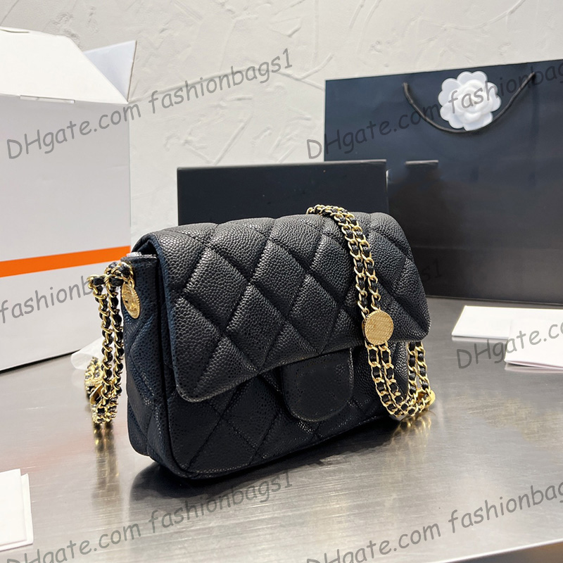 22A Womens Caviar Leather Square Quilted Coin Bags Classic Mini Flap Purse Gold Metal Hardware Matelasse Chain With Coins Crossbody Shoulder Sacoche handbags 20CM, Box
22A Womens Caviar Leather Square Quilted Coin Bags Classic Mini Flap Purse Gold Metal Hardware Matelasse Chain With Coins Crossbody Shoulder Sacoche handbags 20CM, Box