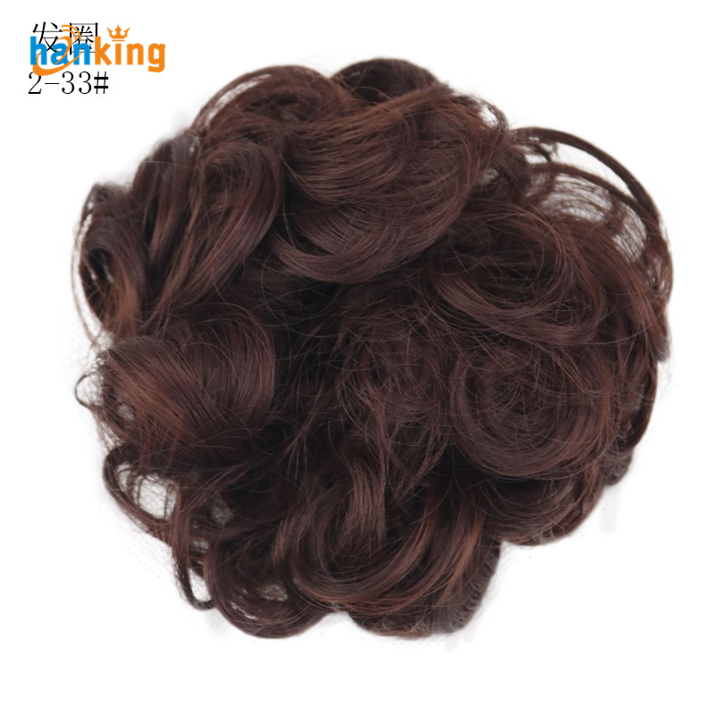 Messy Synthetic Hair Bun Shapers Scrunchie Donut Wavy Updo Elastic Scrunchie Bridal HairPiece Easy Updos For Women Kids H013