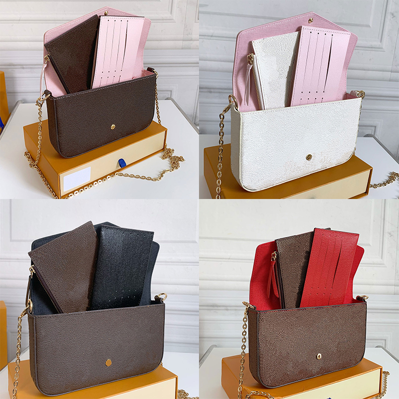 3pcs Felicie Pochette mini Bags Luxury designer handbag Leather wallet fashion Handbags Ladies shoulder messenger bag Purse, I need see other product
3pcs Felicie Pochette mini Bags Luxury designer handbag Leather wallet fashion Handbags Ladies shoulder messenger bag Purse, I need see other product