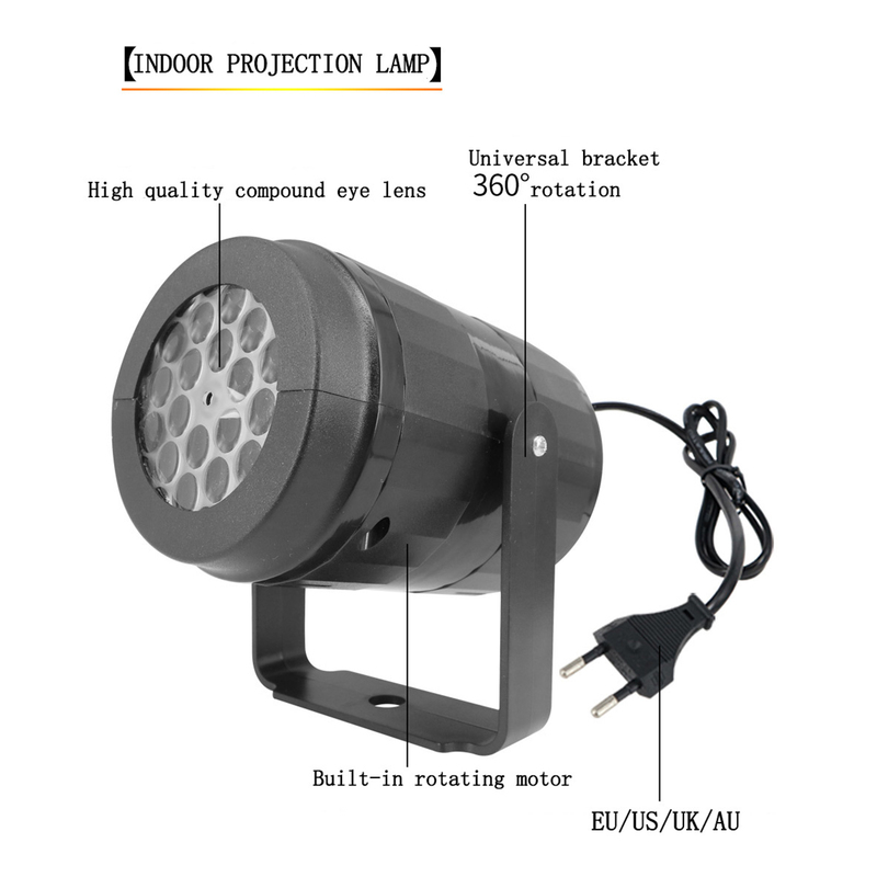 Christmas Decorations 16 Pattern Projectors Decorative Outdoor Lighting LED Laser Projector Snowflake Lamp Party Stage Disco Home Garden 220829