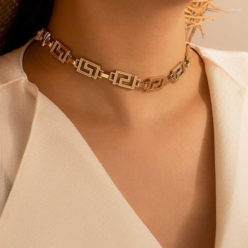Choker 1Pcs Vintage Gold Siiver Color Metal Maze Shape Necklace For Women Men Party Jewelry Punk Personality Chocker
Choker 1Pcs Vintage Gold Siiver Color Metal Maze Shape Necklace For Women Men Party Jewelry Punk Personality Chocker