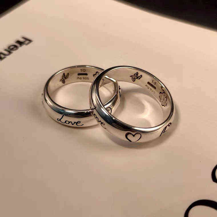 Gujia Band Rings Unisex Pure Sier Love Fearl Flower and Bird Ghost Double g Couple Band Rings Holiday Gift
Gujia Band Rings Unisex Pure Sier Love Fearl Flower and Bird Ghost Double g Couple Band Rings Holiday Gift