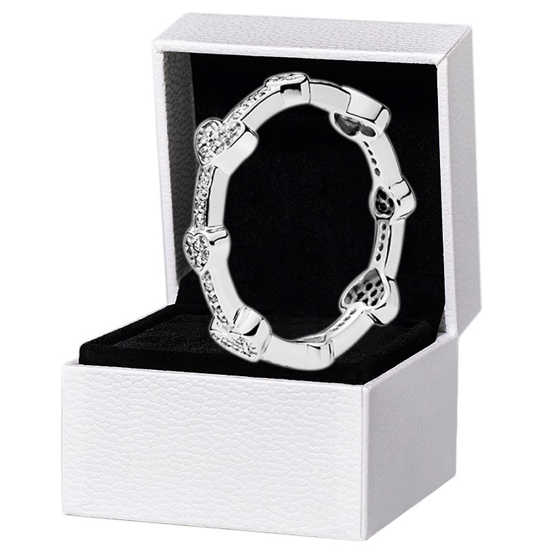 Womens Sparkling Love Heart Wedding RING Sterling Silver Rose gold Fashion Jewelry For pandora Engagement gift Rings With Original Box
Womens Sparkling Love Heart Wedding RING Sterling Silver Rose gold Fashion Jewelry For pandora Engagement gift Rings With Original Box