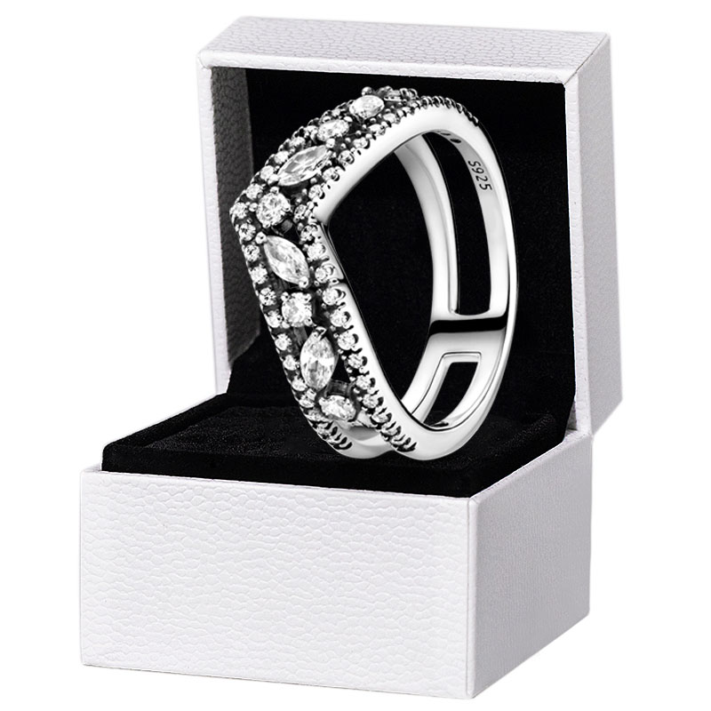NEW Marquise Double Wishbone Ring Authentic Sterling Silver Rose gold Women Wedding Jewelry For pandora CZ diamond Rings with Original Box
NEW Marquise Double Wishbone Ring Authentic Sterling Silver Rose gold Women Wedding Jewelry For pandora CZ diamond Rings with Original Box