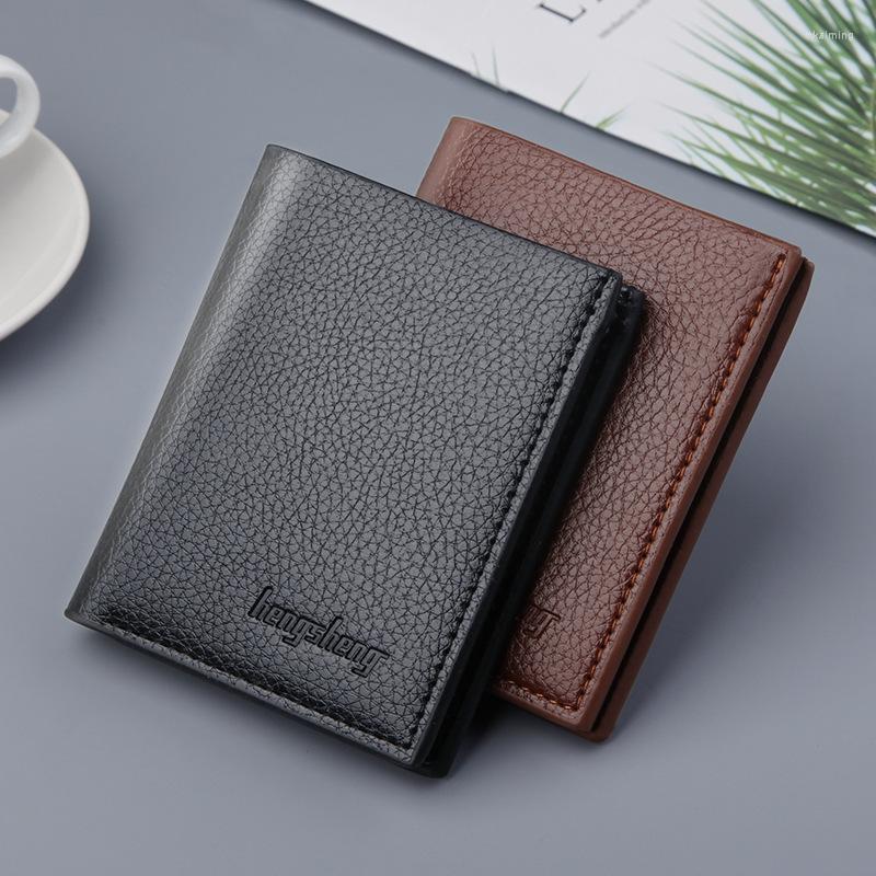 Wallets Men's Wallet Fashion Smooth Soft Leather Cross-section Multi-function Tide Short Quality Assurance, Brown
Wallets Men's Wallet Fashion Smooth Soft Leather Cross-section Multi-function Tide Short Quality Assurance, Brown