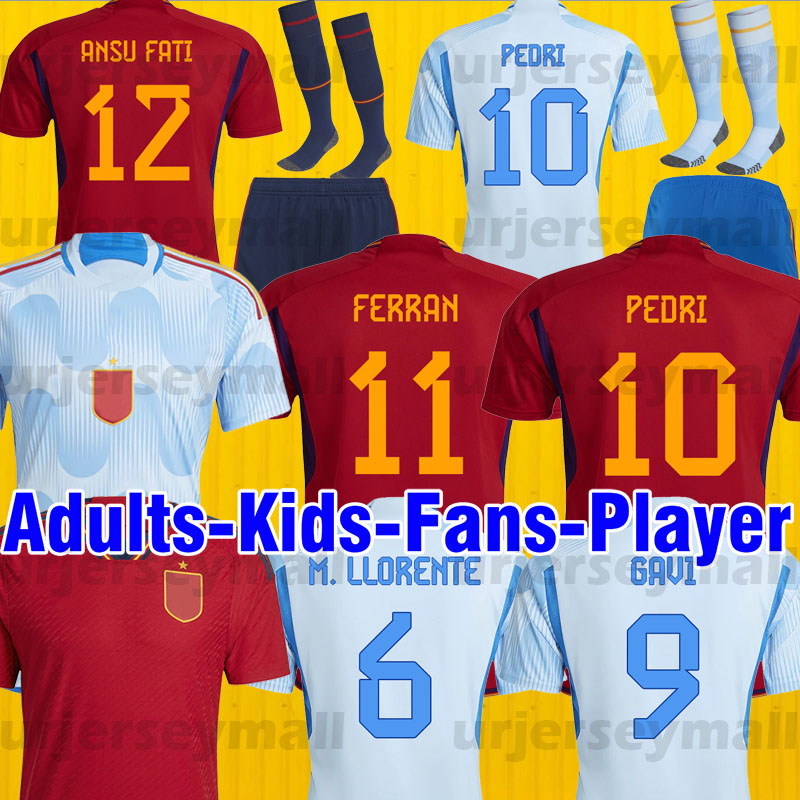 2022 2023 Spain soccer jerseys #10 PEDRI Espana MORATA FERRAN KOKE GAVI TORRES 22 23 WORLD RAMOS CUP fans Player football shirts men kids kit 446600 jersey, Home
2022 2023 Spain soccer jerseys #10 PEDRI Espana MORATA FERRAN KOKE GAVI TORRES 22 23 WORLD RAMOS CUP fans Player football shirts men kids kit 446600 jersey, Home