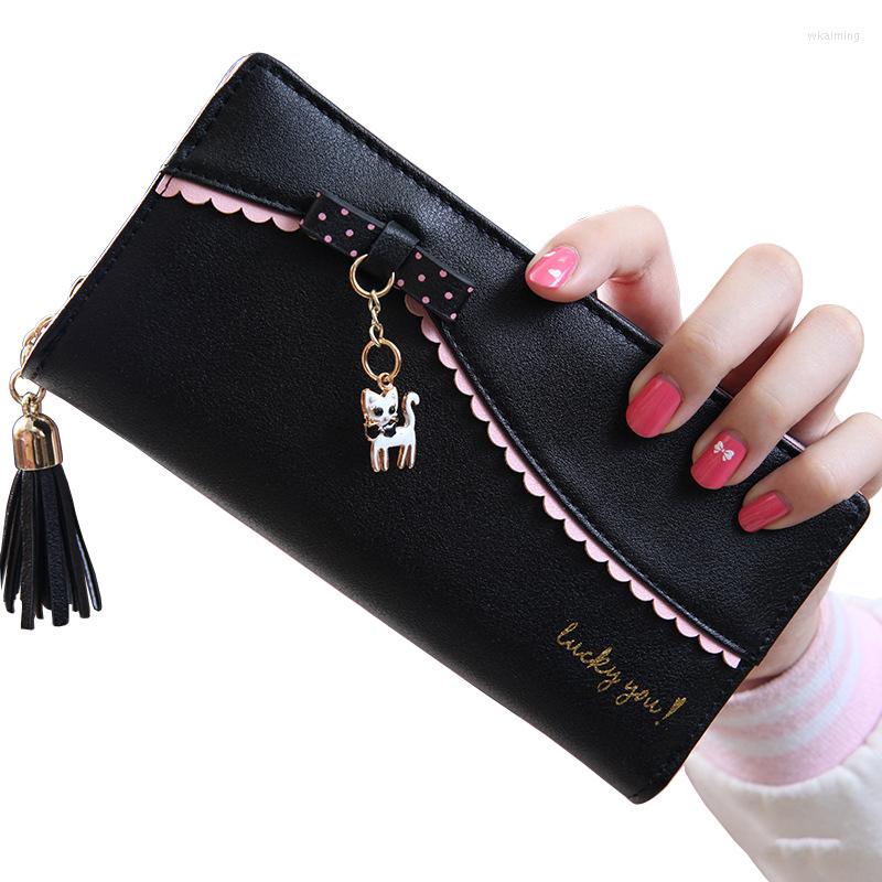 Wallets Lady Brand Design Women Purses Cards ID Holder Handbag Tassel Cat Moneybags Coin Purse Female Casual Envelope Wallet Bag, Black
Wallets Lady Brand Design Women Purses Cards ID Holder Handbag Tassel Cat Moneybags Coin Purse Female Casual Envelope Wallet Bag, Black