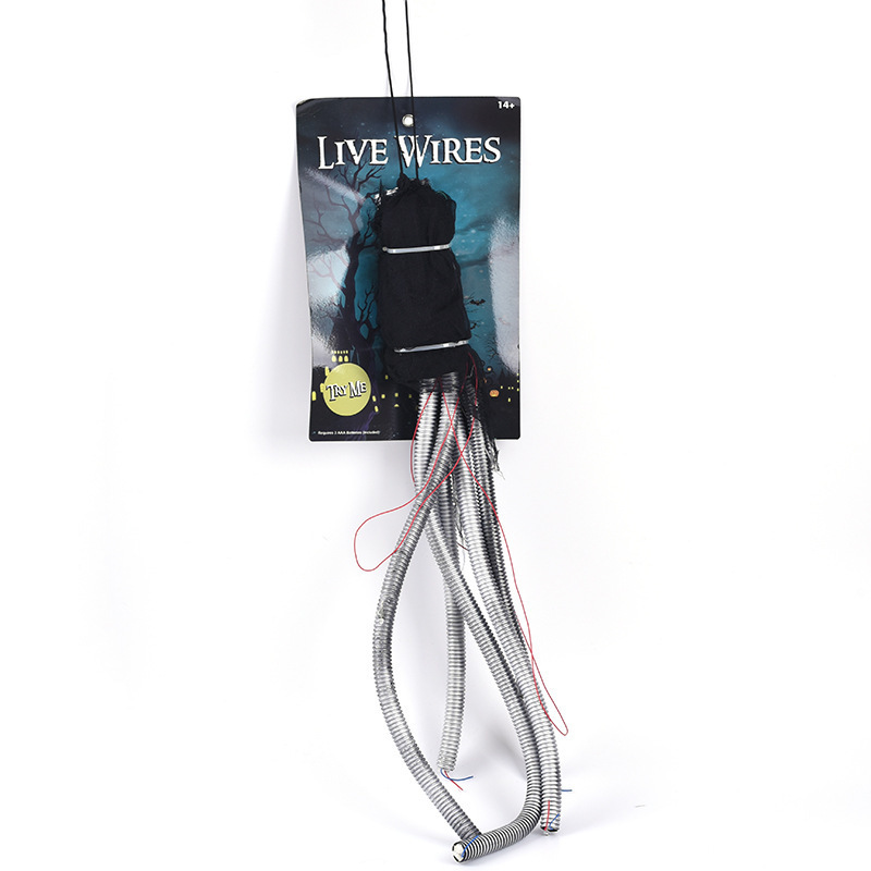 Garden Decorations Halloween Party Decor Simulate Cable Electric Toy Bar Ornaments Outdoor Decoration Sound Sensing Switch Trick Props Gift for Kid 22