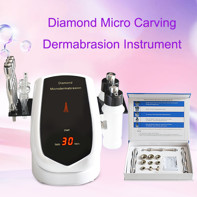 Professional Diamond Microdermabrasion Skin Cleaning Dermabrasion Peeling Machine Vacuum Spray Strong Suction Anti Aging Facial Rejuvenation Blackhead