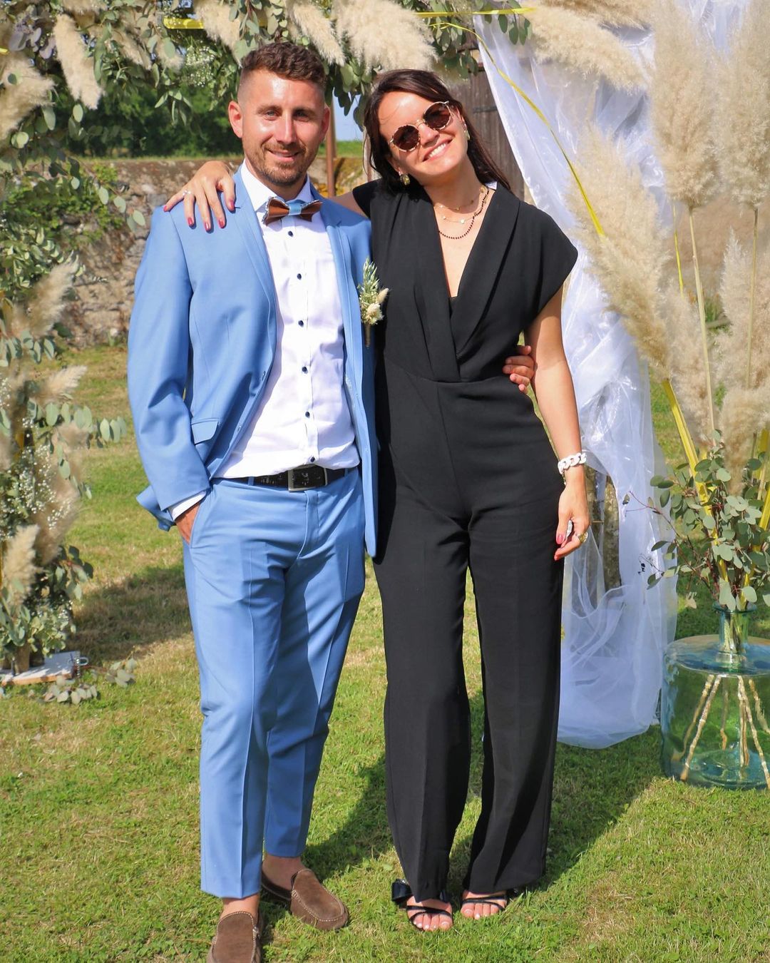 Blue Groom Men Wedding Tuxedos 2 Pieces Notched Lapel Outfits Costume Homme Mariage Party Prom Blazer Wear