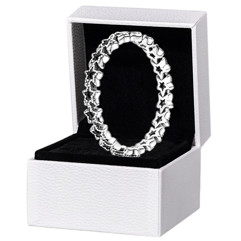 925 Sterling Silver Asymmetric Stars Band Ring Women Wedding Party Jewelry For pandora girlfriend Gift Rings with Original Box Set
925 Sterling Silver Asymmetric Stars Band Ring Women Wedding Party Jewelry For pandora girlfriend Gift Rings with Original Box Set