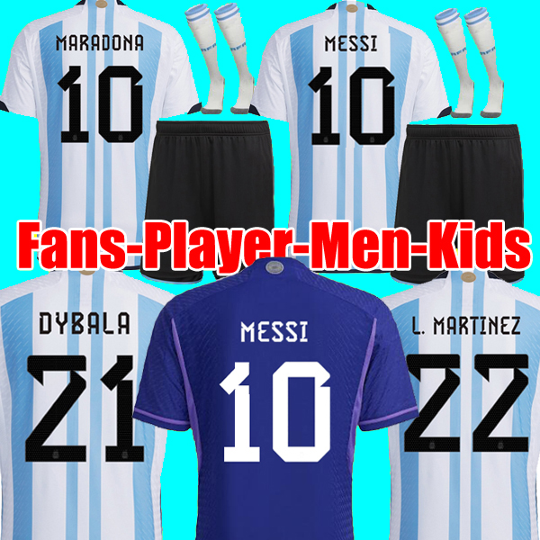 Argentina soccer Jersey Fans and player version 2022 DYBALA AGUERO Maradona football shirt 21 22 23 Men Kids sets uniform with socks di maria, Away kids
Argentina soccer Jersey Fans and player version 2022 DYBALA AGUERO Maradona football shirt 21 22 23 Men Kids sets uniform with socks di maria, Away kids