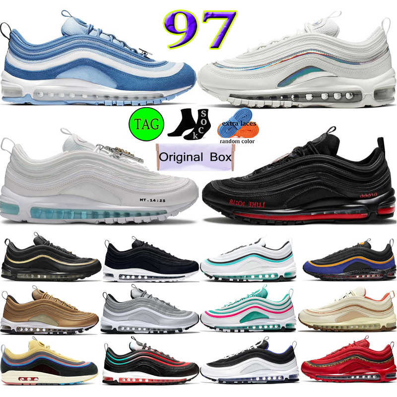 97 97s shoes with box Men Women Sean Wotherspoon Triple Black White Silver Bullet South Beach Reflective Bred Mens Trainers Outdoor Sneakers, #4 jesus shoes
97 97s shoes with box Men Women Sean Wotherspoon Triple Black White Silver Bullet South Beach Reflective Bred Mens Trainers Outdoor Sneakers, #4 jesus shoes