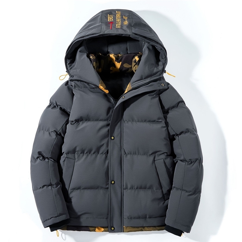 Mens Down Parkas Plus Size Padded Mens Jacket Winter Warm Puffer Jackets Coats Outdoor Hooded Thickened Parka Hombre Veste Dhiver Hommes 220829