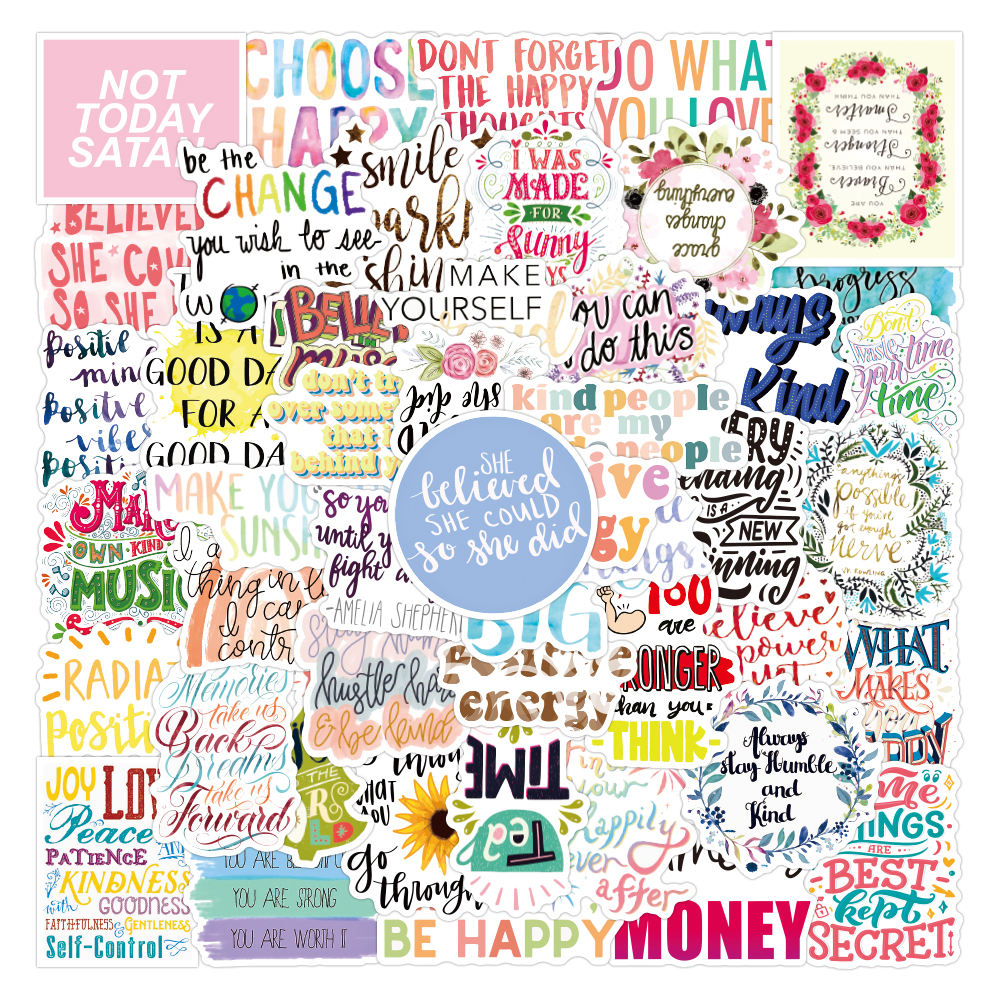 50Pcs Laptop Stickers Pack Inspirational English For DIY Luggage Pencil Phone Case Water Bottle Notebook Skateboard Car Decals Kids Toys
50Pcs Laptop Stickers Pack Inspirational English For DIY Luggage Pencil Phone Case Water Bottle Notebook Skateboard Car Decals Kids Toys