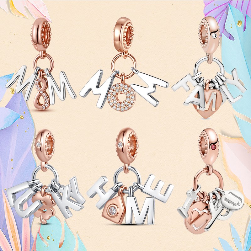 925 Silver bead fit Charms Pandora Charm Bracelet Lucky Family Home Charm Mom charmes ciondoli DIY Fine Beads Jewelry
925 Silver bead fit Charms Pandora Charm Bracelet Lucky Family Home Charm Mom charmes ciondoli DIY Fine Beads Jewelry