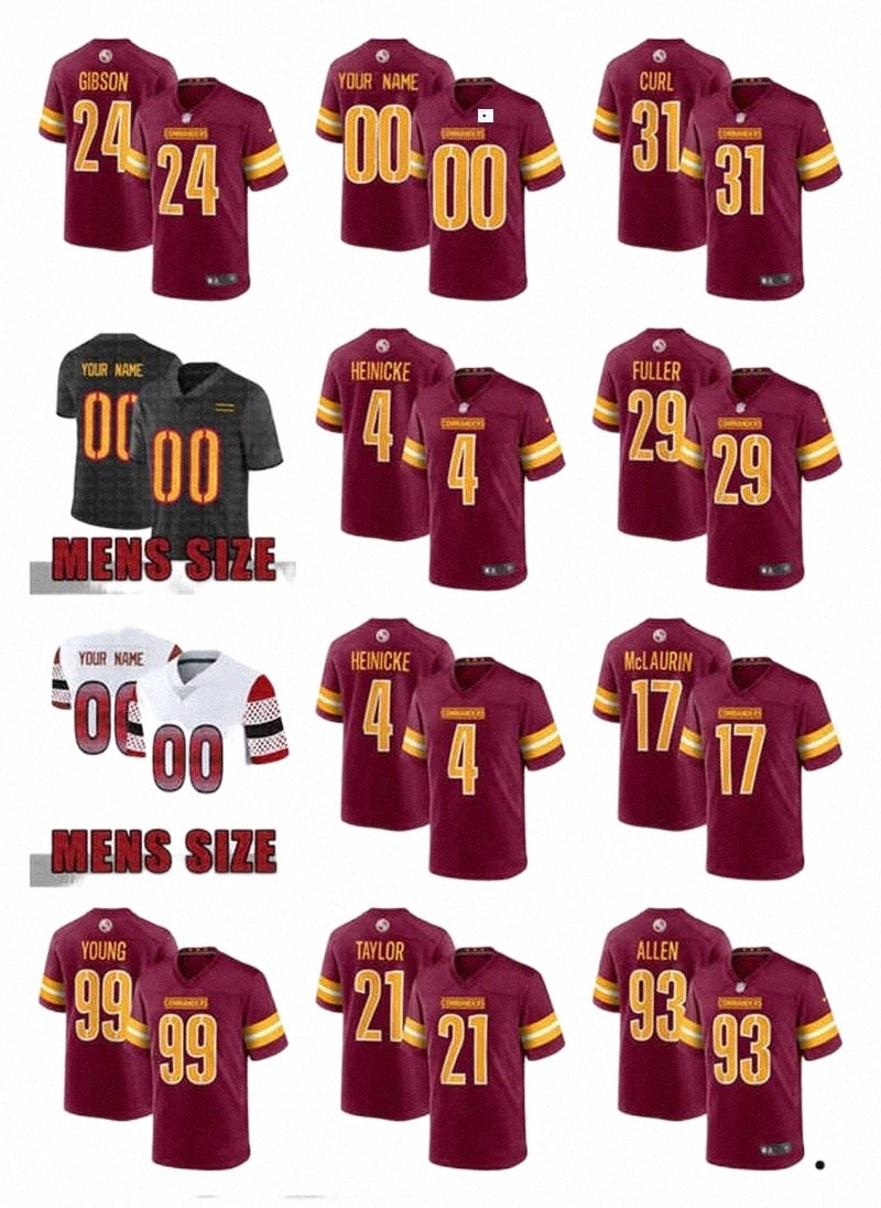 Soccer Sets/Tracksuits football Jerseys custom Washington''Commanders''Men women 17 Terry McLaurin 99 Chase Young 11 Carson Wentz 24 Antonio Gibson 4 Taylor Hein k9Ue#, Color
Soccer Sets/Tracksuits football Jerseys custom Washington''Commanders''Men women 17 Terry McLaurin 99 Chase Young 11 Carson Wentz 24 Antonio Gibson 4 Taylor Hein k9Ue#, Color