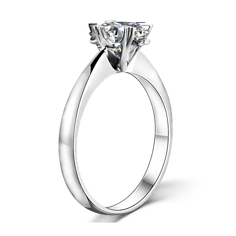 Wedding Rings Classic 925 sterling silver 3ct Ring Lab Diamond Round Brilliant Cut jewelry Wedding ring Engagement Snowflake style 220829