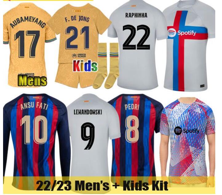22 23 Barcelona LEWANDOWSKI Soccer Jerseys ANSU FATI Camiseta 2022 2023 MEMPHIS PEDRI barca KESSIE FERRAN RAPHINHA BRAITHWAITE Football Shirt Men Jersey Kids Kit, 22/23 away
22 23 Barcelona LEWANDOWSKI Soccer Jerseys ANSU FATI Camiseta 2022 2023 MEMPHIS PEDRI barca KESSIE FERRAN RAPHINHA BRAITHWAITE Football Shirt Men Jersey Kids Kit, 22/23 away