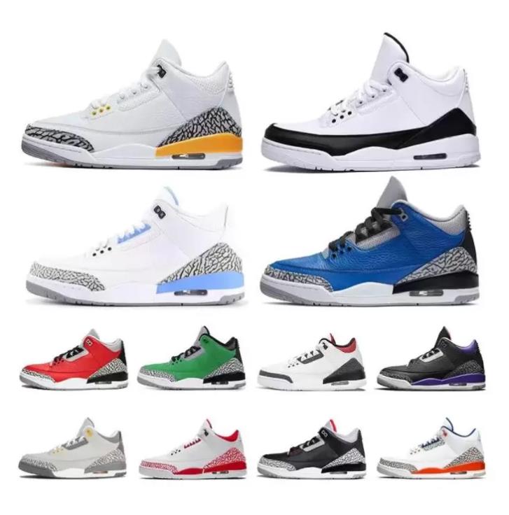 Basketball Shoes Sports Sneakers Fire Red Cardinal Pine Green Racer Blue Cool Grey Black Cement White For Men 3 3S Medium Unc Free Throw, Box
Basketball Shoes Sports Sneakers Fire Red Cardinal Pine Green Racer Blue Cool Grey Black Cement White For Men 3 3S Medium Unc Free Throw, Box